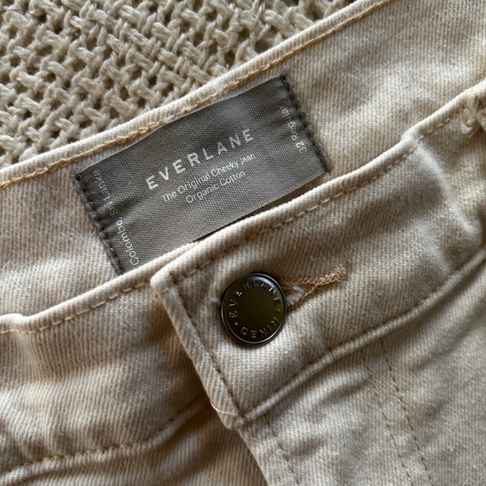 Everlane Cream Jeans, like new
